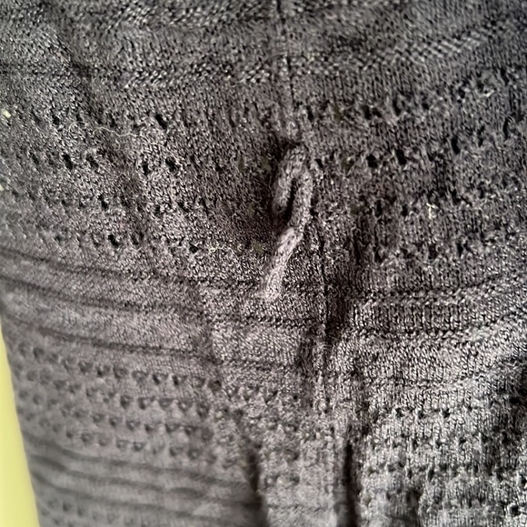 EUC H&M Open Front Navy Blue Silk Blend Cardigan size S - Picture 10 of 13